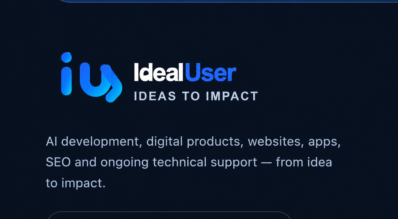 IdealUser digital project visual