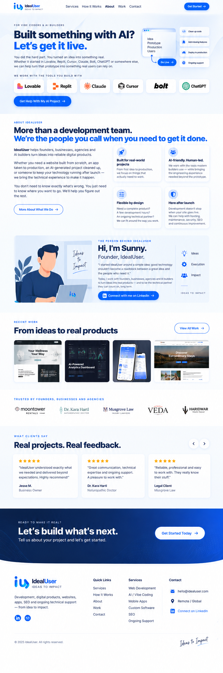 IdealUser digital project visual