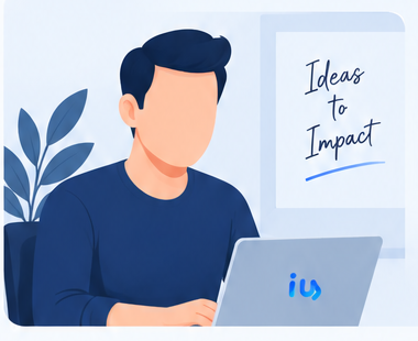 Illustrated founder at work